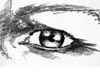 <strong>Eye Obsession</strong><br>Bleistift  |  6 x 3 cm